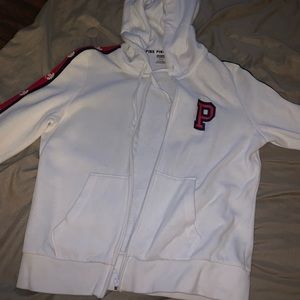 White Pink Hoodie